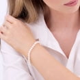 thumbnail image 4 of White Cultured Freshwater Pearl Strand Bracelet in 14K Gold, 4 of 4