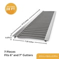 thumbnail image 1 of Total Gutter Guard Stainless Steel Micro-Mesh Gutter Guard Kit. Fits 6 IN. or 7 IN. gutters, 1 of 9