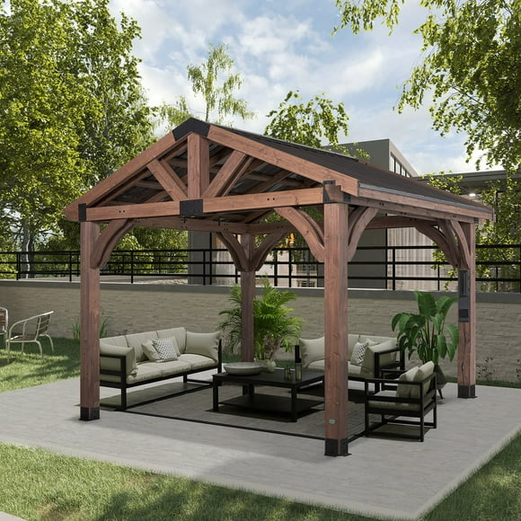 Backyard Discovery 12' x 10' Brookdale Gazebo with PowerPort