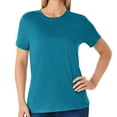 thumbnail interactive-video image 1 of Member's Mark Women's Essential Short Sleeve Crewneck T-Shirt, 1 of 7