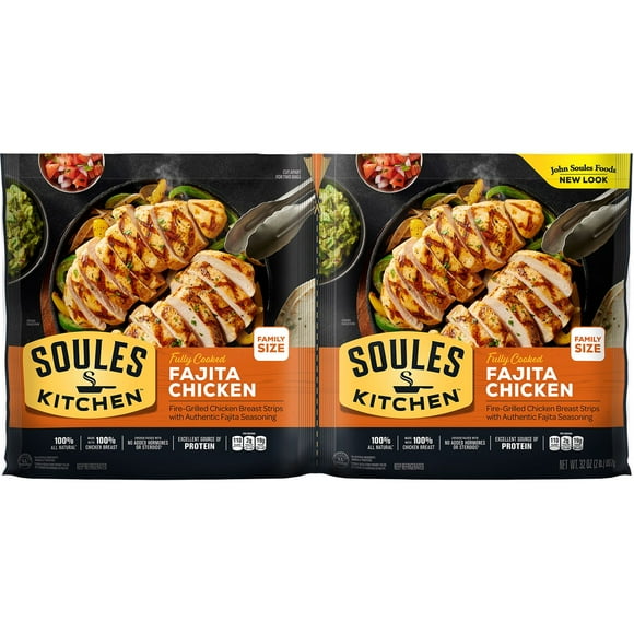 Soules Kitchen Chicken Breast Fajitas Strips, 32 oz., 2 pk.