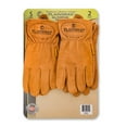 thumbnail image 1 of Plainsman Premium Cabretta Brown Leather Gloves 2 Pairs, 1 of 5