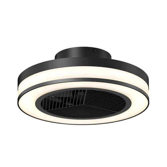 Artika Elton Fandelier Black with Remote Dimmable Light, 2700K-6000K