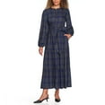 thumbnail image 1 of Lands' End Women's Flannel Tiered Maxi Dress, 1 of 5