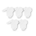 thumbnail image 2 of Member's Mark Baby 5-Pack Long Sleeve White Bodysuit, 2 of 5