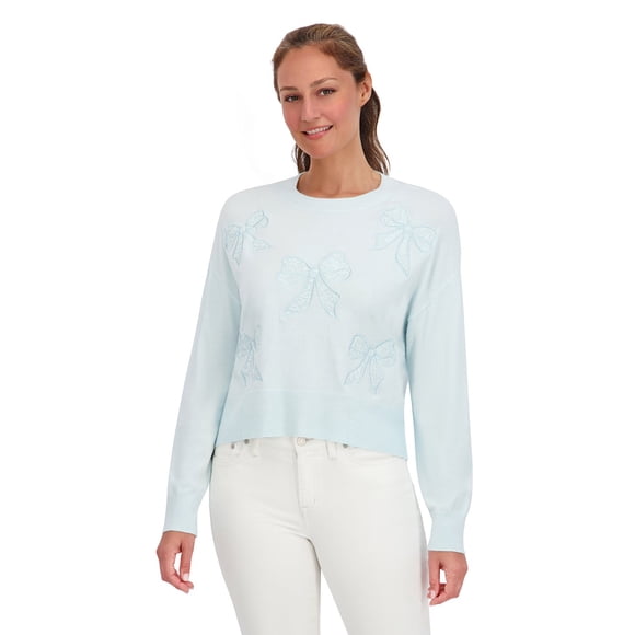 Bridgerton Women's Lace Bow Sweater