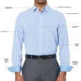 thumbnail image 4 of Nick Graham Men's Modern Fit Traveler Dress Shirt, 4 of 7
