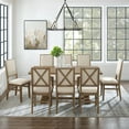 thumbnail image 2 of Crosley Furniture Joanna 9-Piece Dining Set, Rustic Brown, 2 of 15