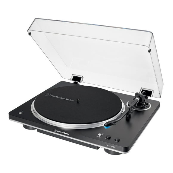 Audio-Technica® AT-LP70XBT Bluetooth® Fully Automatic Belt-Drive Turntable (Black/Silver)