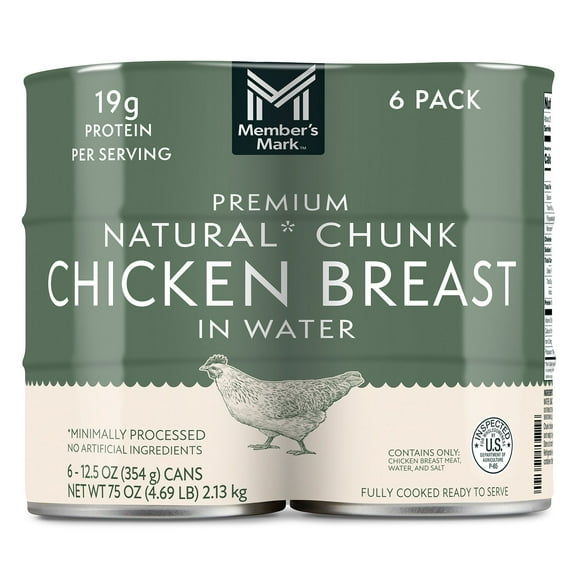 Member's Mark Premium Chunk Chicken Breast, 12.5 oz., 6 ct.