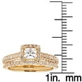 thumbnail image 4 of 1.00 CT. T.W. Princess Diamond Halo Bridal Set in 14K Gold, 4 of 5