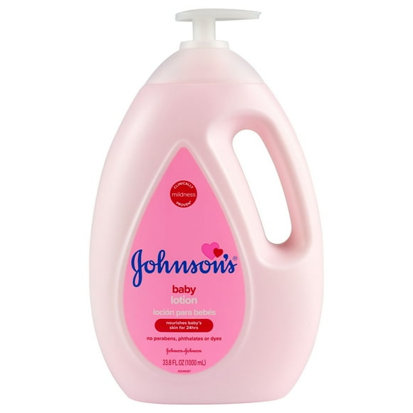 Johnson's Moisturizing Pink Baby Lotion with Coconut Oil, 33.8 fl. oz.
