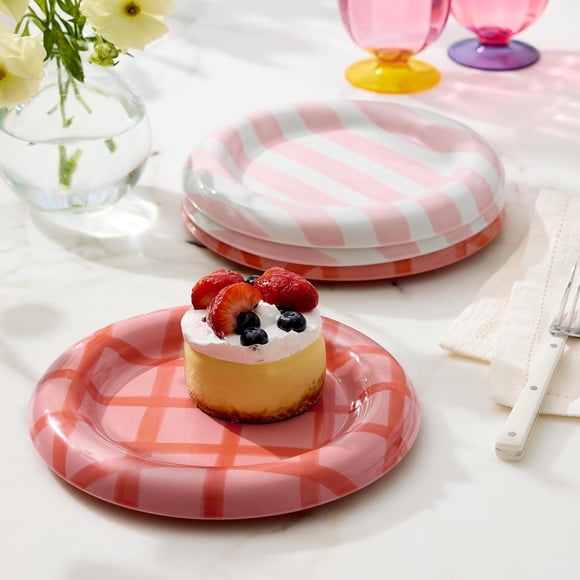 Member's Mark 4-Piece Bubble Stoneware Appetizer Plate