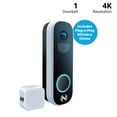 thumbnail image 2 of Night Owl 2K Battery Wi-Fi Smart Video Doorbell with Chime, 2 of 8