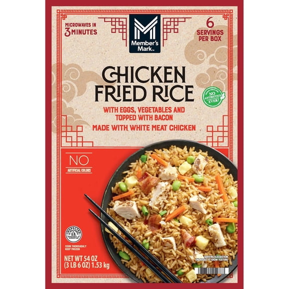 Member's Mark Chicken Fried Rice, Frozen, 9 oz., 6 ct.