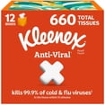 thumbnail image 1 of Kleenex Anti-Viral Facial Tissues 12 boxes, 55 tissues/box, 1 of 10