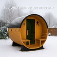 thumbnail image 5 of Backyard Discovery 4-6 Person Cedar Outdoor Barrel Sauna with Electric Heater & Porch, 5 of 12