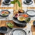 thumbnail image 2 of Member's Mark 6-Section Bamboo Melamine Serving Platter with Lazy Susan Base and Storage Lid, 2 of 6