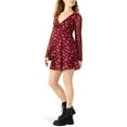 thumbnail image 3 of Betsey Johnson Women's Long Sleeve Babydoll Mini Dress, 3 of 5