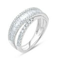 thumbnail image 3 of 1.18 CT. T.W. Baguette Cut Cross Over Diamond Band in 14K Gold, 3 of 7
