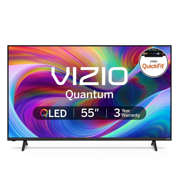 VIZIO 55" Class Quantum Series 4K QLED Smart TV, QuickFit® Compatible