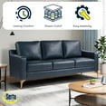 thumbnail image 2 of Serta Fleming Faux Leather Sofa, 2 of 8