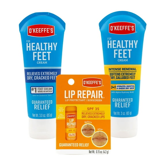 O'Keeffe's Healthy Feet and Lip Repair Variety Kit