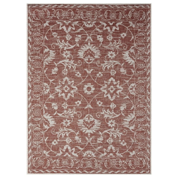 Nicole Miller New York Patio Country Ayala Botanical Floral Indoor/Outdoor Area Rug