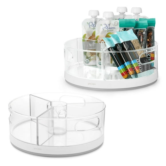 YouCopia Crazy Susan Turntable with 3 Bins Organizer Set