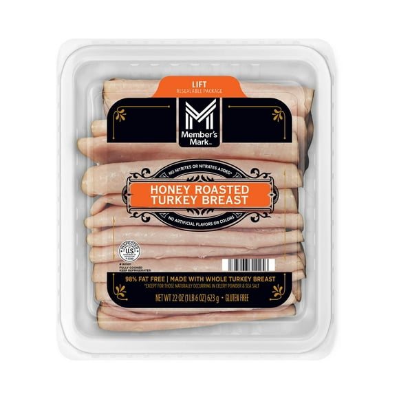 Member's Mark Honey Roasted Turkey Breast, Sliced, 1 lb. 6 oz.
