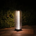 thumbnail image 2 of Deck Impressions 27" Solar Rattan Outdoor Floor Lamp, 2 of 5