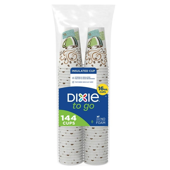 Dixie to go Insulated Paper Cups, Choose Size