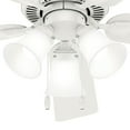 thumbnail image 5 of Hunter 52 inch Swanson Matte Black Ceiling Fan with LED Light Kit and Pull Chain, 5 of 10