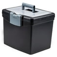 thumbnail image 3 of Storex Portable File Box with XL Lid, Black, 3 of 4