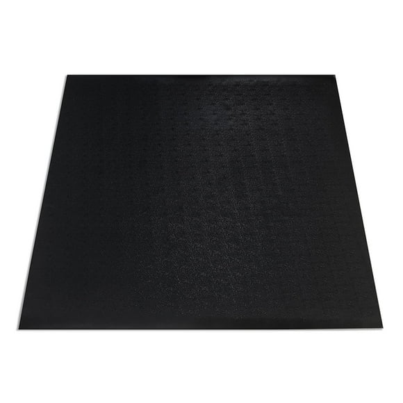 SuperMats Commercial-Grade Solid Vinyl GymMat, 50" x 60" Black