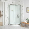 thumbnail image 3 of Breeze 36” x 36” x 77” Corner Shower Kit with Clear Glass, Walls, Base and Hardware, 3 of 20