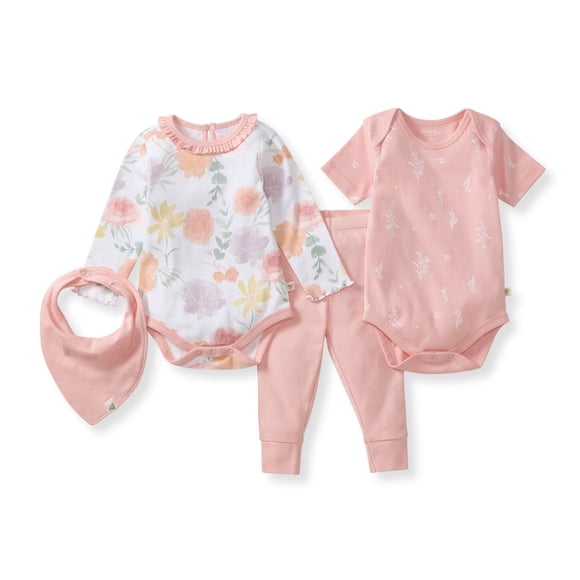 Burt's Bees Baby Organic Cotton 4-Piece Outfit Set