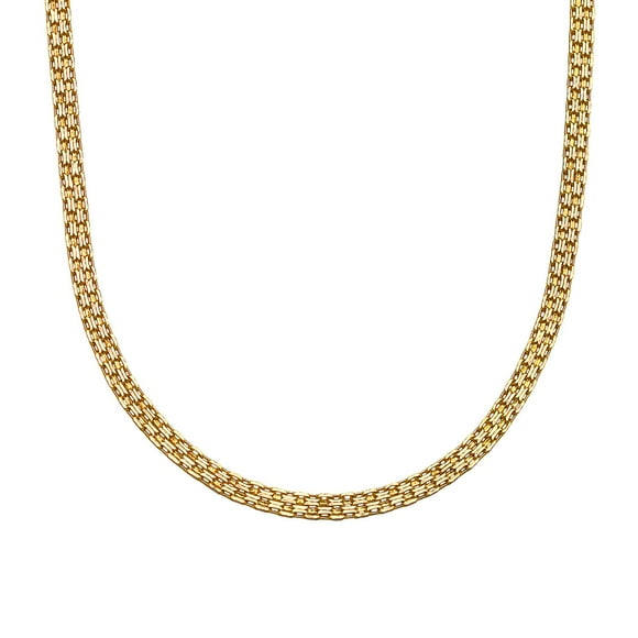 Diamond Cut Bismark Chain Necklace in 14K Gold