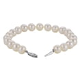 thumbnail image 3 of White Cultured Freshwater Pearl Strand Bracelet in 14K Gold, 3 of 4