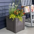 thumbnail image 1 of Step2 Lakewood Resin Dark Cedar Planter, Choose Type, 1 of 11
