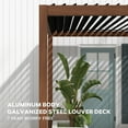 thumbnail image 3 of Mirador Takasho Acacia Finish Louvered Pergola, Choose Size, 3 of 8