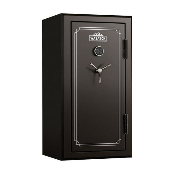 Wasatch 40-Gun Fire and Waterproof Safe with E-Lock, Dark Bronze