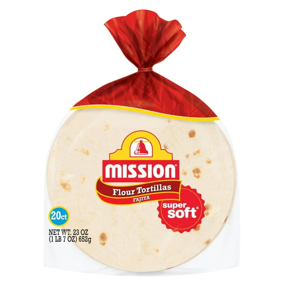 Mission 6" Fajita Soft Flour Tortillas, 20 ct.