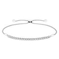 thumbnail image 1 of 0.27 CT. T.W. Diamond Tennis Bolo Bracelet in Sterling Silver, 1 of 4