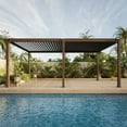 thumbnail image 2 of Mirador Takasho Acacia Finish Louvered Pergola, Choose Size, 2 of 8