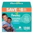 thumbnail image 1 of Pampers, Complete Clean Baby Wipes, Baby Fresh Scent, 15 pk., 1200 Wipes, 1 of 7