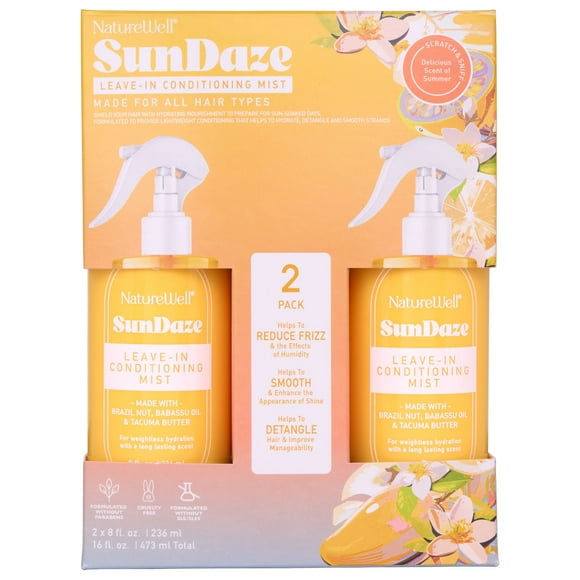 NatureWell Sundaze Leave In Conditioning Mist, 8 oz., 2 pk.