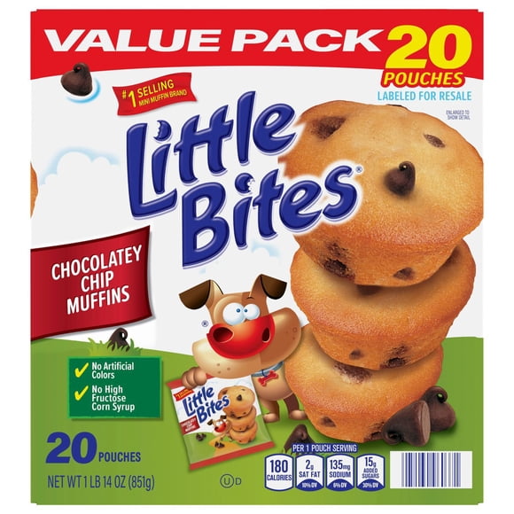 Entenmann's Little Bites Chocolate Chip Muffins, 1.5 oz., 20 pk.