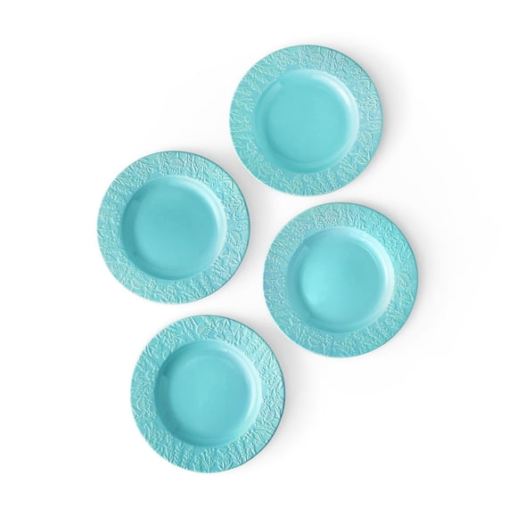 Member's Mark 4-Piece Ceramic Floral Texture Salad Plates