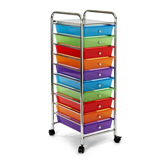 Seville Classics 10 Drawer Cart (Multiple Colors)